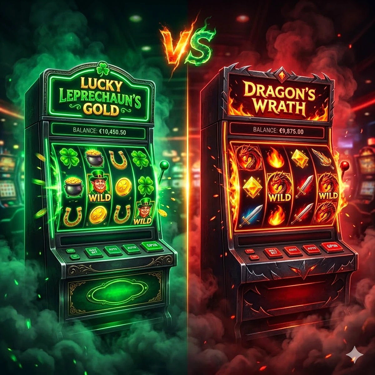Comparativa VS entre dos tragaperras — Codere y Sportium