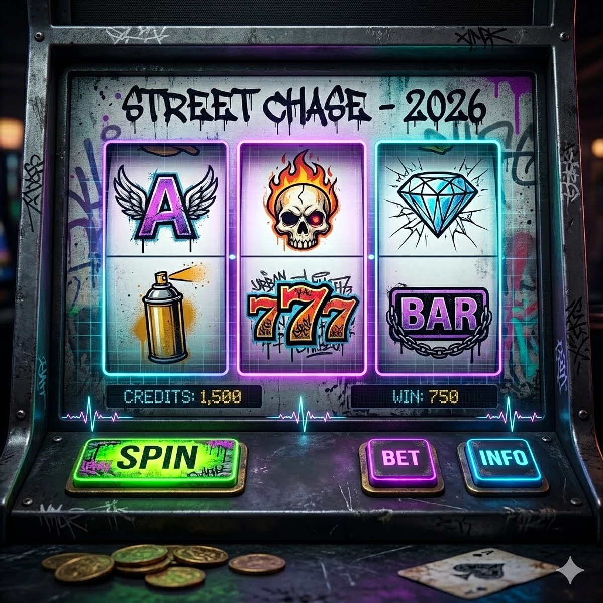 Tragaperras estilo urbano Street Chase 2026 — Hacksaw Gaming
